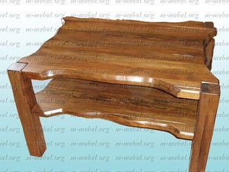 Журнальный столик из натурального дерева
